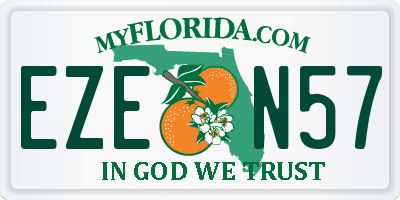 FL license plate EZEN57