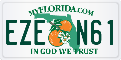 FL license plate EZEN61