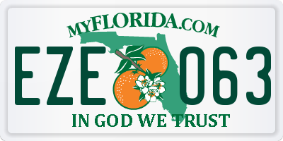 FL license plate EZEO63