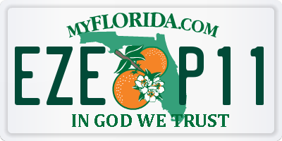 FL license plate EZEP11