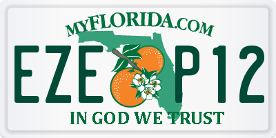 FL license plate EZEP12