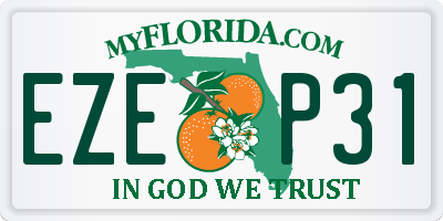 FL license plate EZEP31