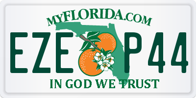 FL license plate EZEP44