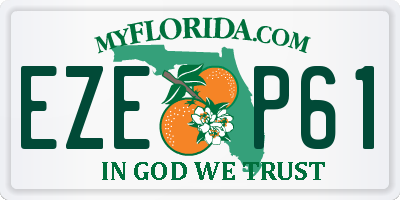 FL license plate EZEP61
