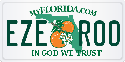 FL license plate EZER00