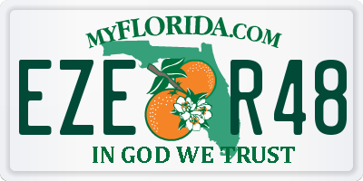 FL license plate EZER48