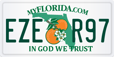 FL license plate EZER97