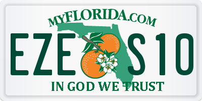FL license plate EZES10