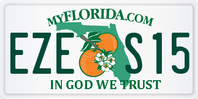 FL license plate EZES15