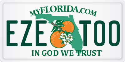 FL license plate EZET00