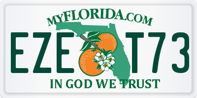 FL license plate EZET73