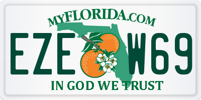 FL license plate EZEW69