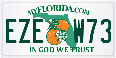 FL license plate EZEW73