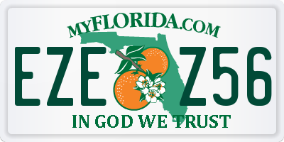FL license plate EZEZ56