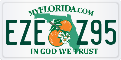 FL license plate EZEZ95