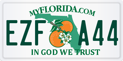 FL license plate EZFA44