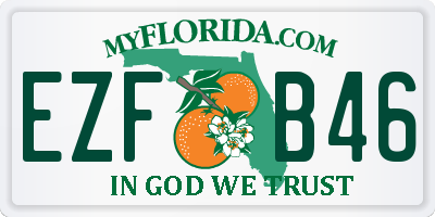 FL license plate EZFB46
