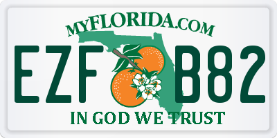 FL license plate EZFB82