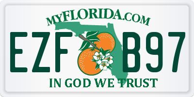 FL license plate EZFB97