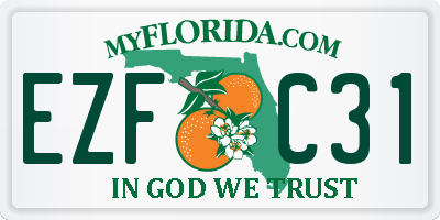 FL license plate EZFC31