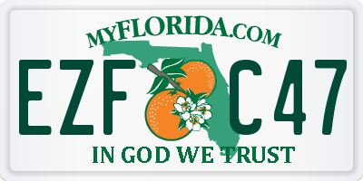 FL license plate EZFC47