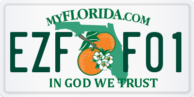FL license plate EZFF01