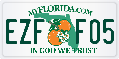 FL license plate EZFF05