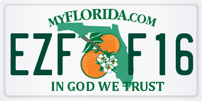 FL license plate EZFF16