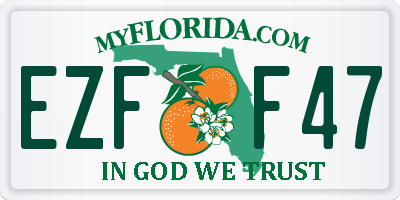 FL license plate EZFF47