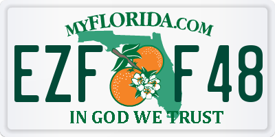 FL license plate EZFF48