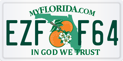 FL license plate EZFF64