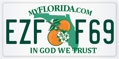 FL license plate EZFF69