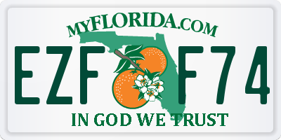 FL license plate EZFF74