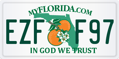 FL license plate EZFF97