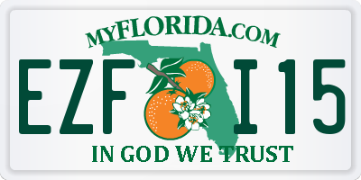 FL license plate EZFI15