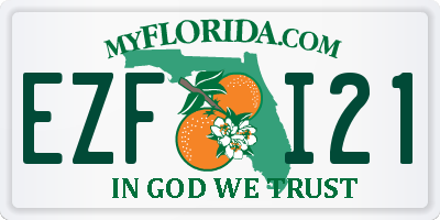 FL license plate EZFI21