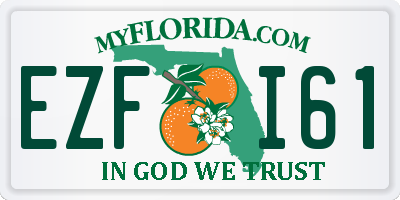FL license plate EZFI61