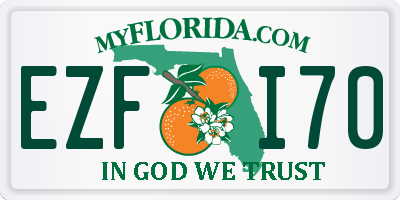 FL license plate EZFI70