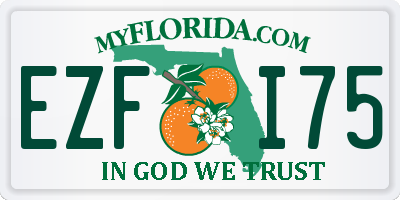 FL license plate EZFI75