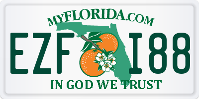 FL license plate EZFI88