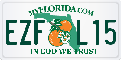 FL license plate EZFL15