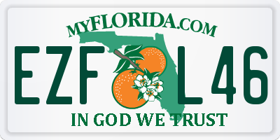 FL license plate EZFL46