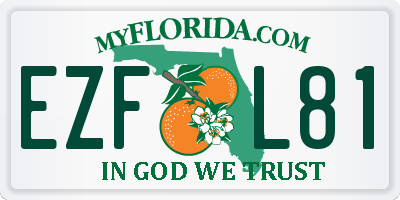 FL license plate EZFL81
