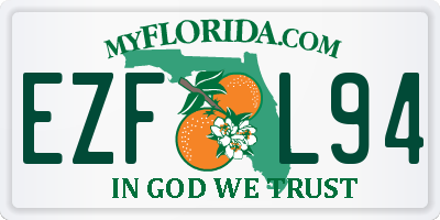 FL license plate EZFL94