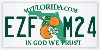 FL license plate EZFM24