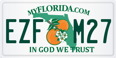FL license plate EZFM27