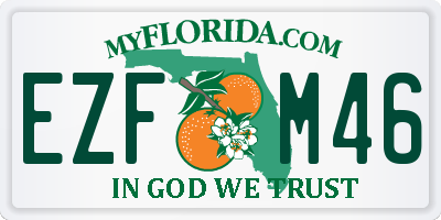 FL license plate EZFM46
