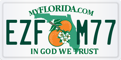 FL license plate EZFM77