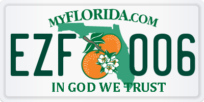FL license plate EZFO06