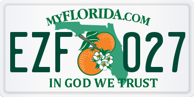 FL license plate EZFO27